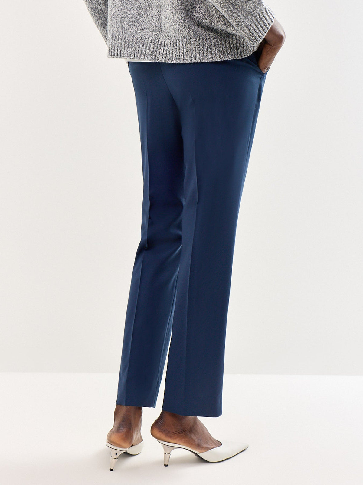 Canon Wool Trousers Navy