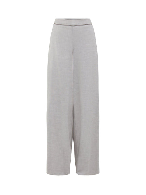 Pausa Wide Leg Trousers Light Grey