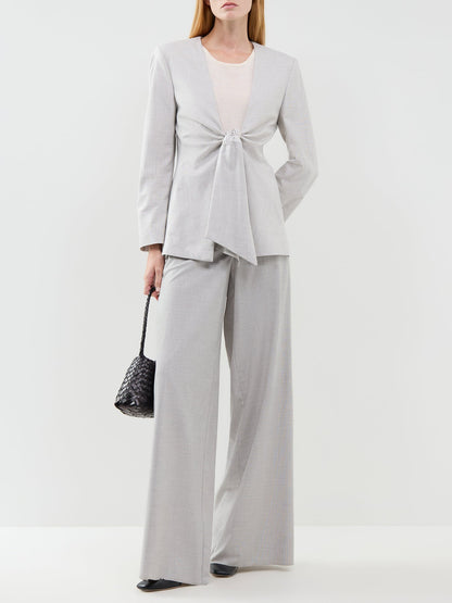 Pausa Wide Leg Trousers Light Grey