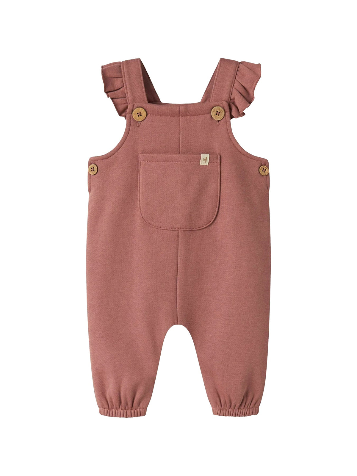 Organic Cotton Knitted Dungarees - Withered Rose