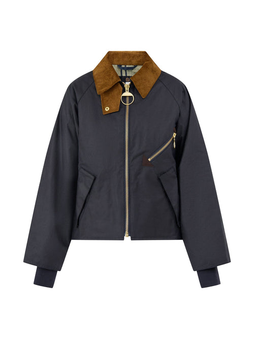 Barbour Arlene Wax Jacket Navy