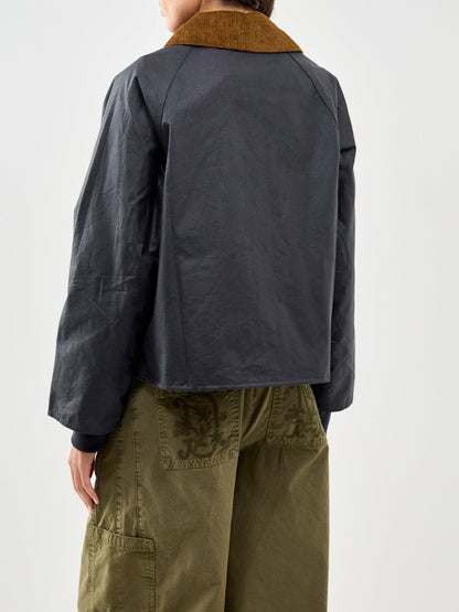 Barbour Arlene Wax Jacket Navy