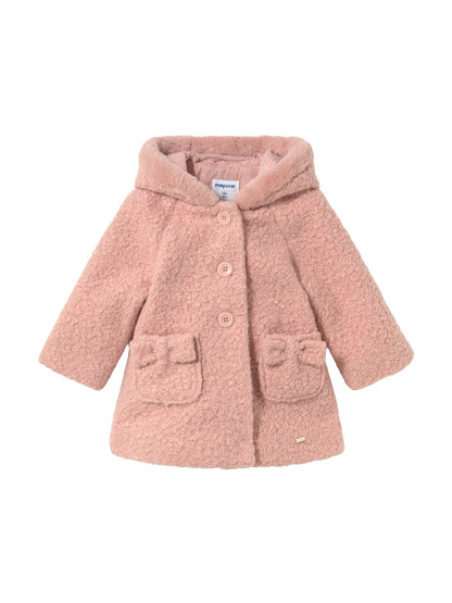 Baby Hooded Bouclé Coat