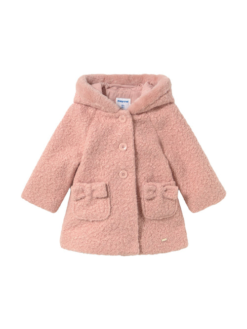 Baby Hooded Bouclé Coat