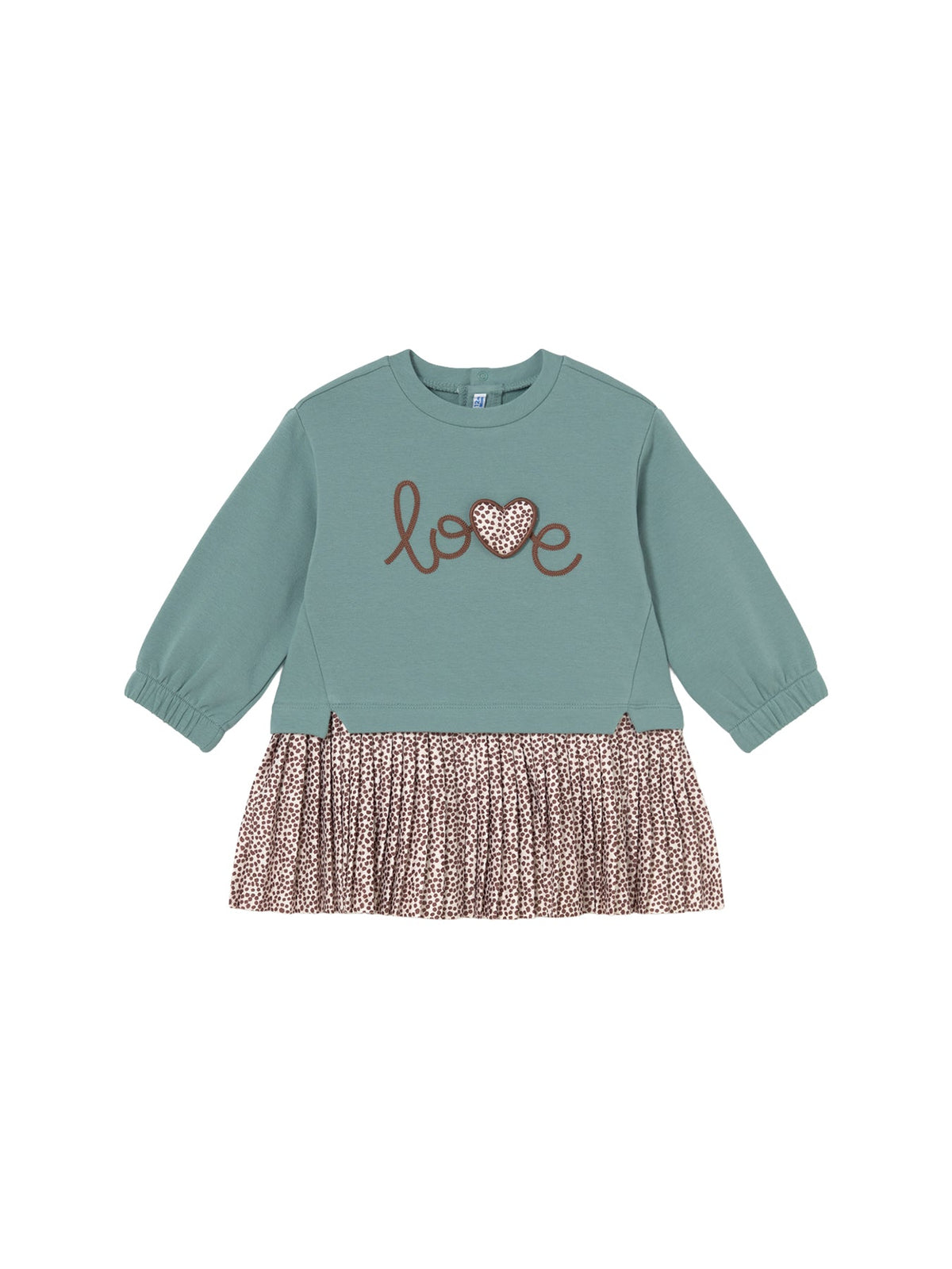 Baby's Cotton Blend Plush Combined Dress