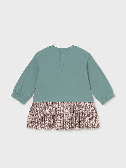 Baby's Cotton Blend Plush Combined Dress