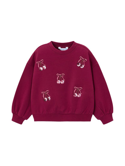 Kids' Embroidered Sweatshirt Pink