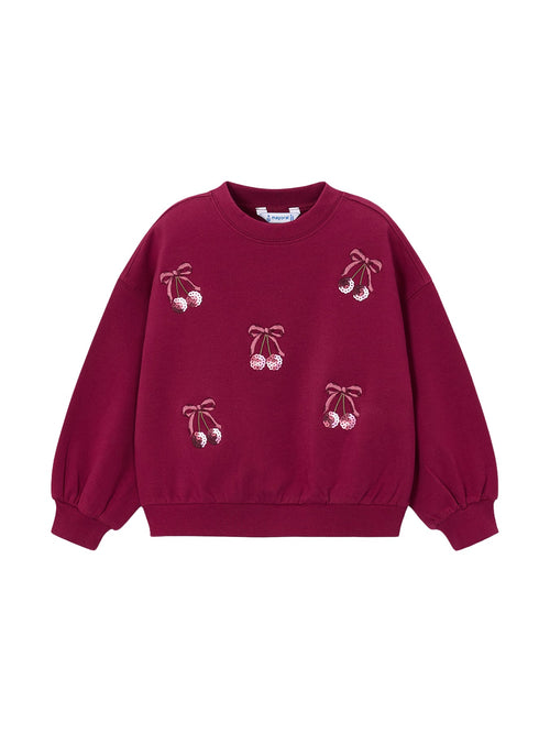 Kids' Embroidered Sweatshirt Pink