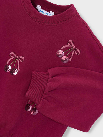 Kids' Embroidered Sweatshirt Pink