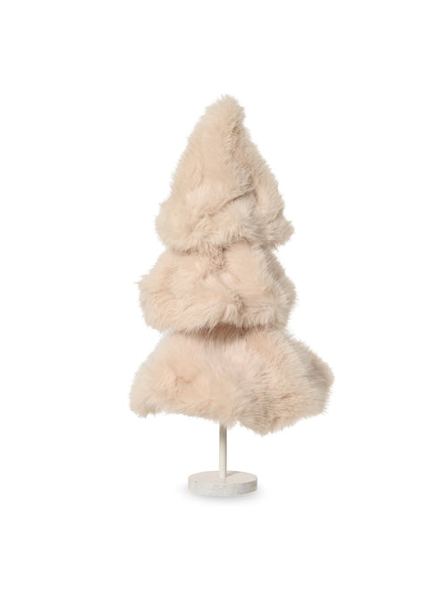 Three-Layer Faux Fur Christmas Tree Skirt With MDF Base
