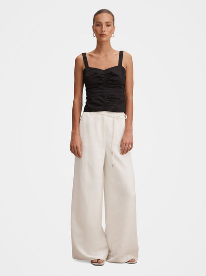 Myla Wide Leg Trousers White
