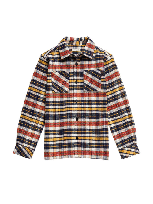 Block Check Cotton Overshirt