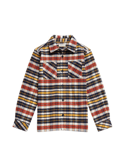 Block Check Cotton Overshirt