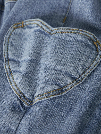 Baby Rose Mom Jeans Blue