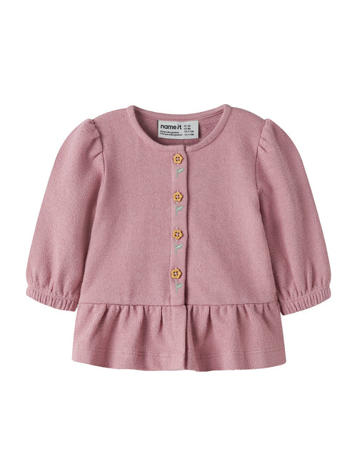 Baby Organic Cotton Cardigan Pink