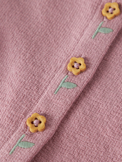 Baby Organic Cotton Cardigan Pink