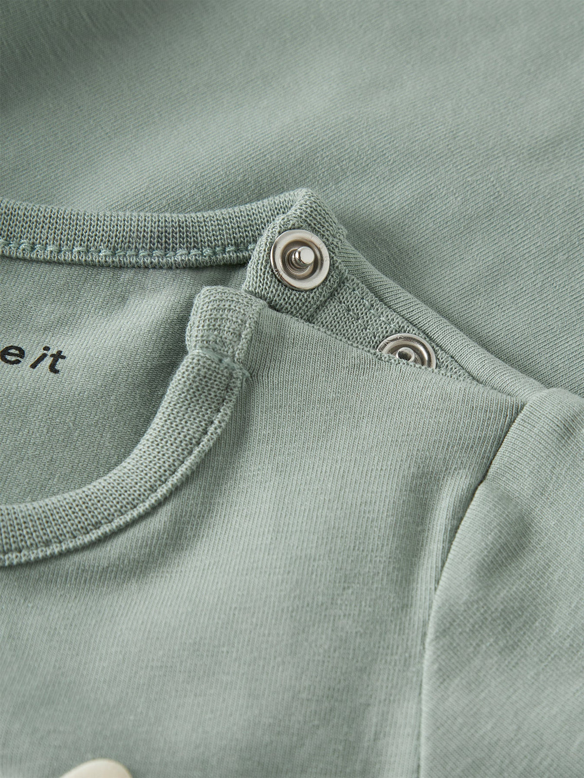 Baby Organic Cotton Long Sleeve Top Green