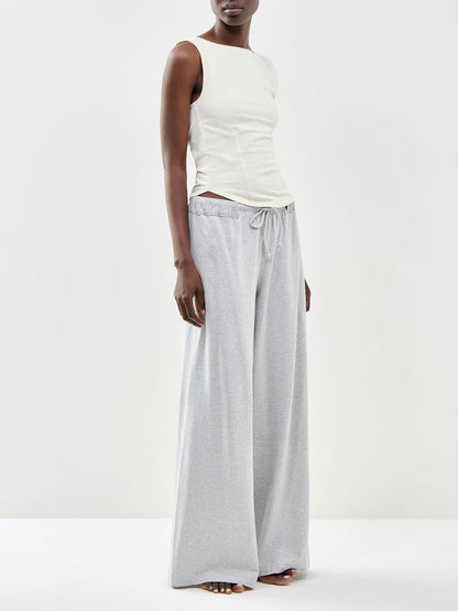 Out And About Wide Leg Trousers Grey