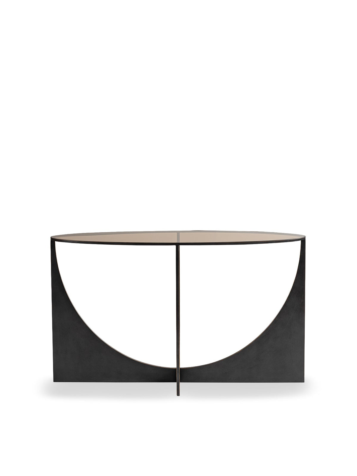 Glenthorpe Sculpted Console Table Brown