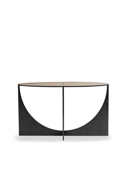 Glenthorpe Sculpted Console Table Brown