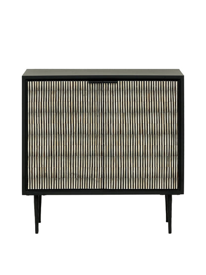 Imperia Bone Inlay Display Cabinet Black