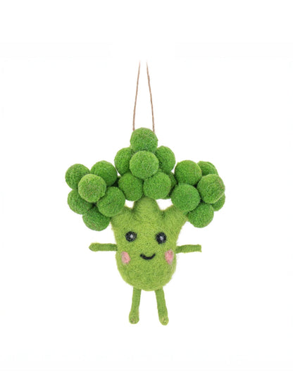 Broccoli Felt Christmas Hanging Decoration