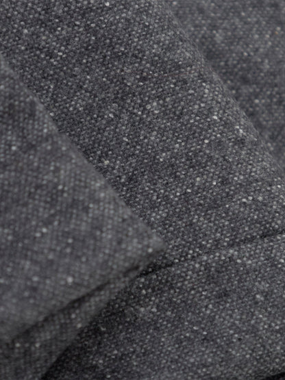 Virgin Wool & Silk Blend Poggio Tailored Trousers - Grey Tweed