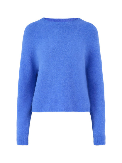 Alpaca & Wool Blend Giunco Sweater - Periwinkle Blue