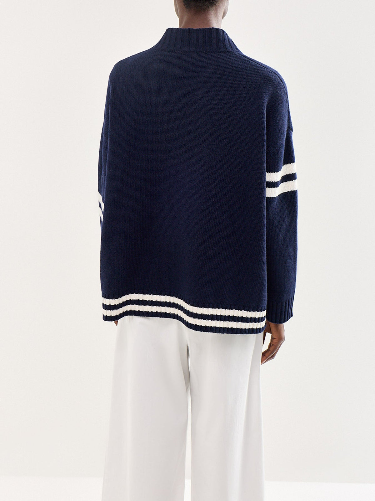 Belgio Wool Cardigan Navy