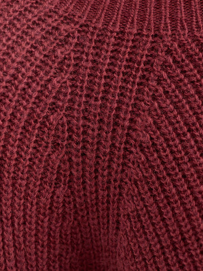 Xeno Mohair Blend Jumper Burgundy