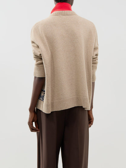 Virgin Wool Pavidi Sweater - Sand Dog