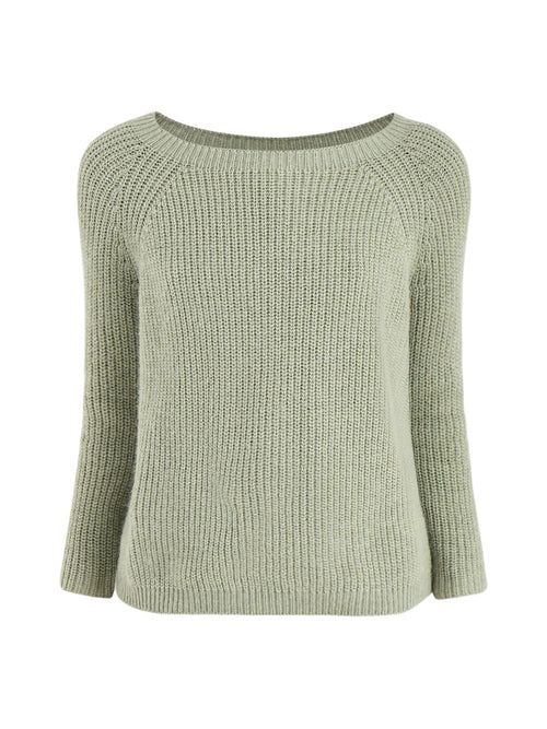 Xeno Mohair Blend Jumper Green
