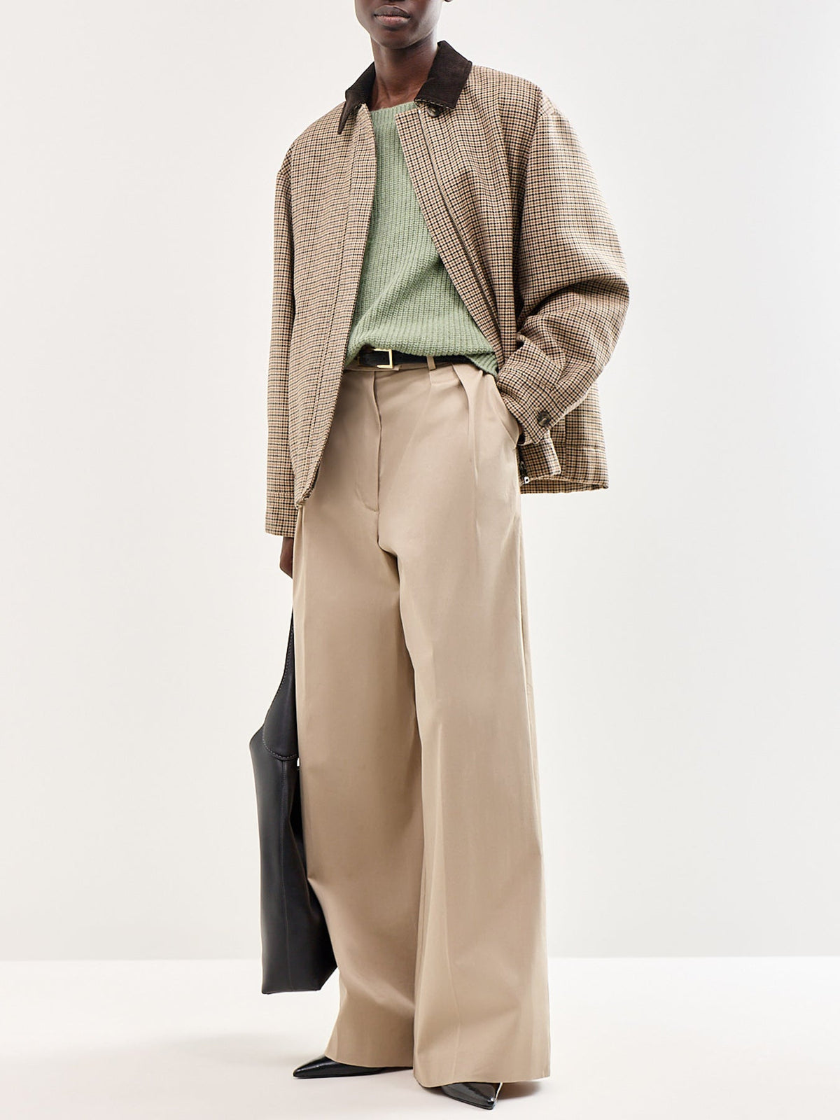 Xeno Mohair Blend Jumper Green