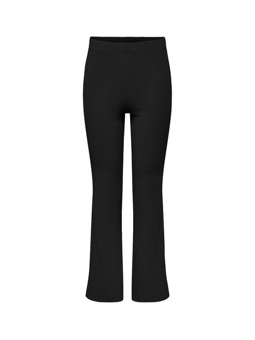 Kids Ribbed Flared Trousers