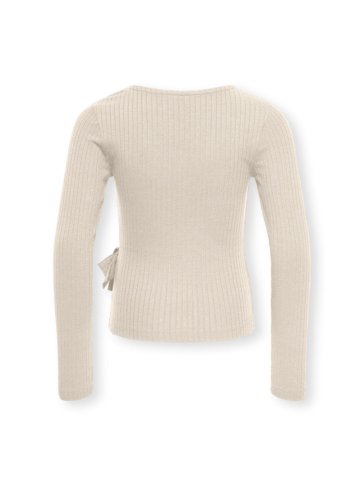 Kids' Wrap Long Sleeve Top Cream