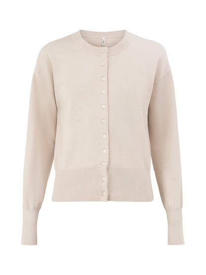 Mio Long-Sleeved Button Cardigan