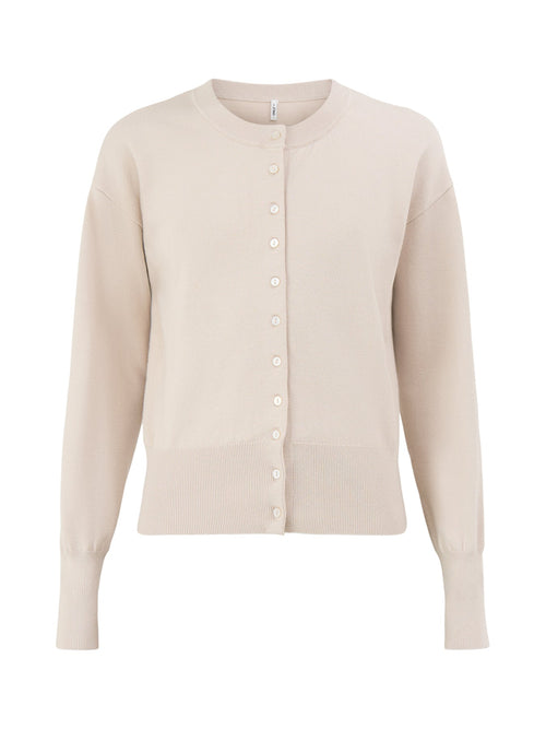 Mio Long-Sleeved Button Cardigan