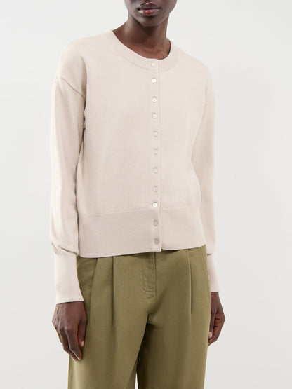 Mio Long-Sleeved Button Cardigan