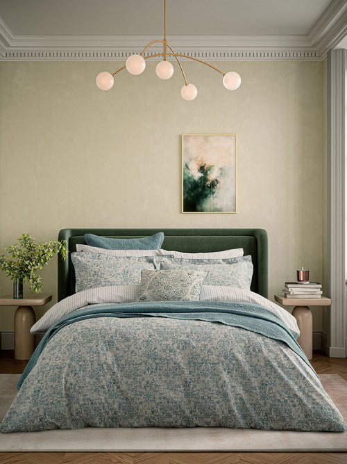 Celina Duvet Cover Set Celadon & Olive