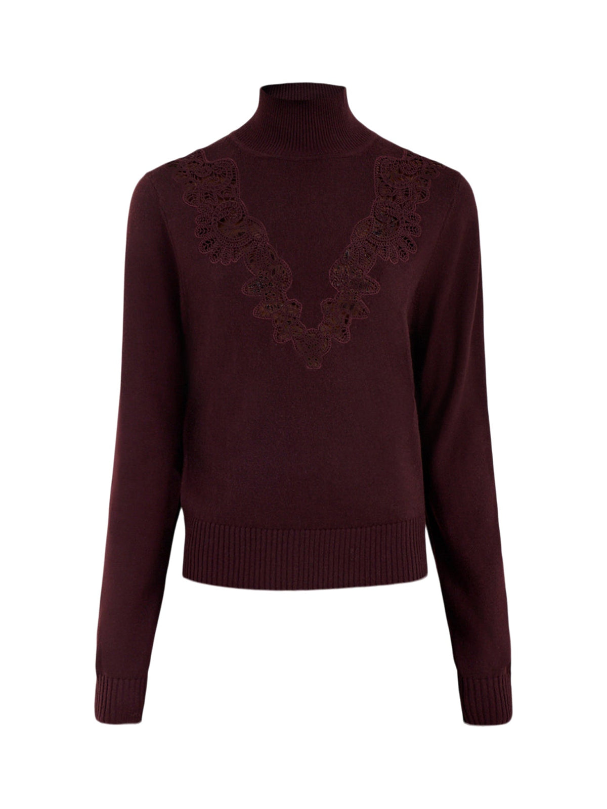 Wool Valiant Merino Lace Turtleneck