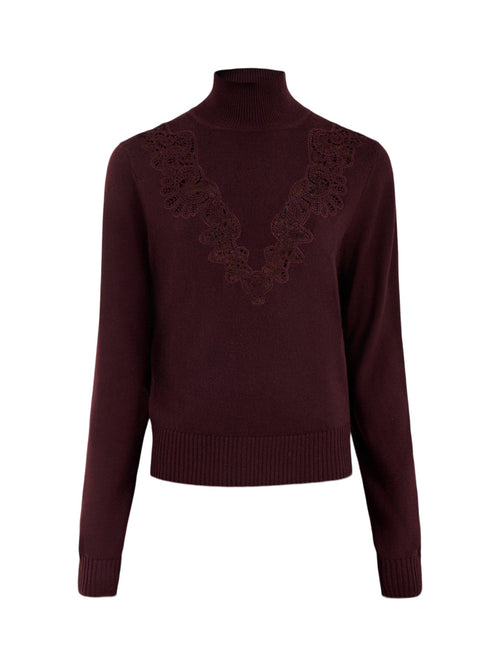Wool Valiant Merino Lace Turtleneck