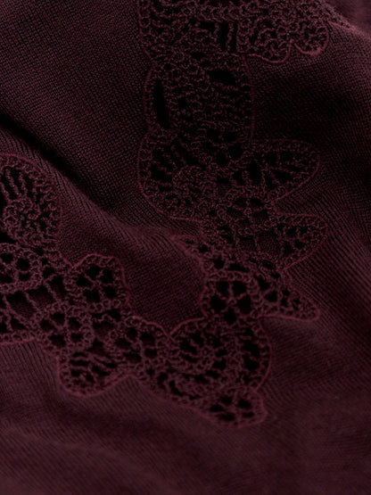 Wool Valiant Merino Lace Turtleneck