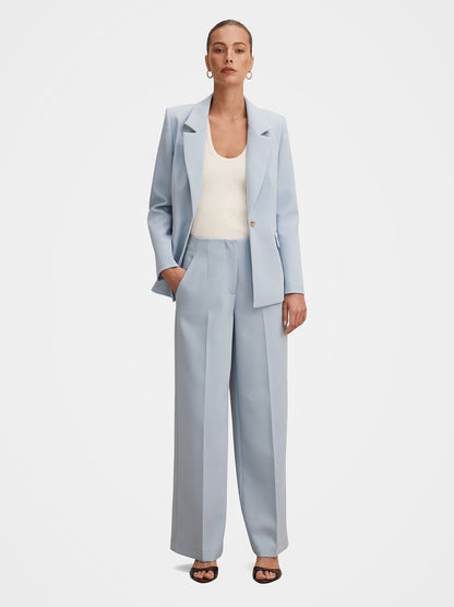 Lee Wide Leg Trousers Blue