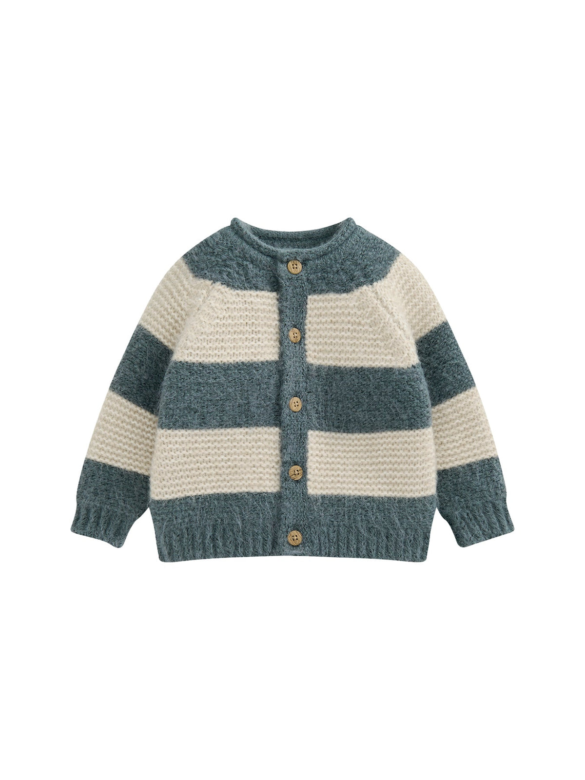 Baby Stripe Cardigan Blue