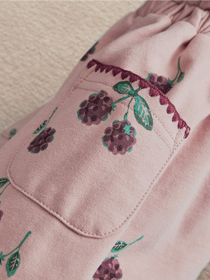 Baby Bramble Print Joggers Pink