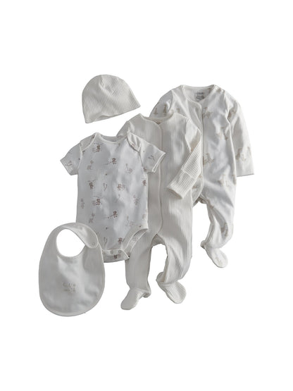 Baby Five Piece Print Gift Set