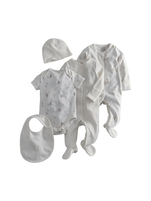 Baby Five Piece Print Gift Set
