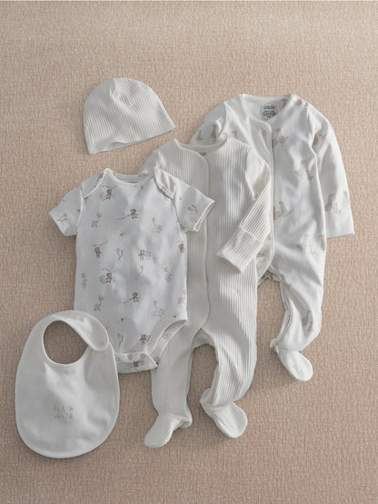 Baby Five Piece Print Gift Set