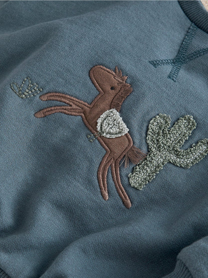 Baby Pony Sweatshirt Blue