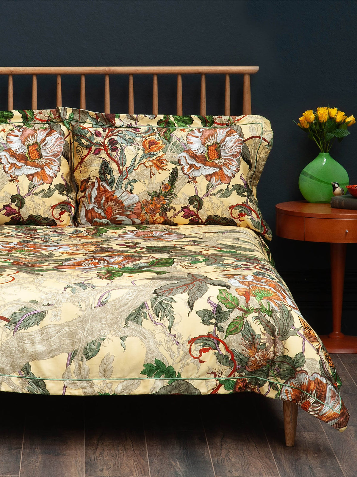 Papaver Mimosa Oxford Pillowcase Pair 50cm x 75cm